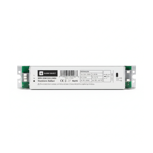 Glow Object 110-240v ALL-IN-ONE metal electronic ballast for SOX 55W low pressure sodium  lamps on a white background