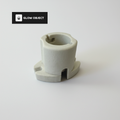 White ceramic object on a white background with 'Glow Object' branding.