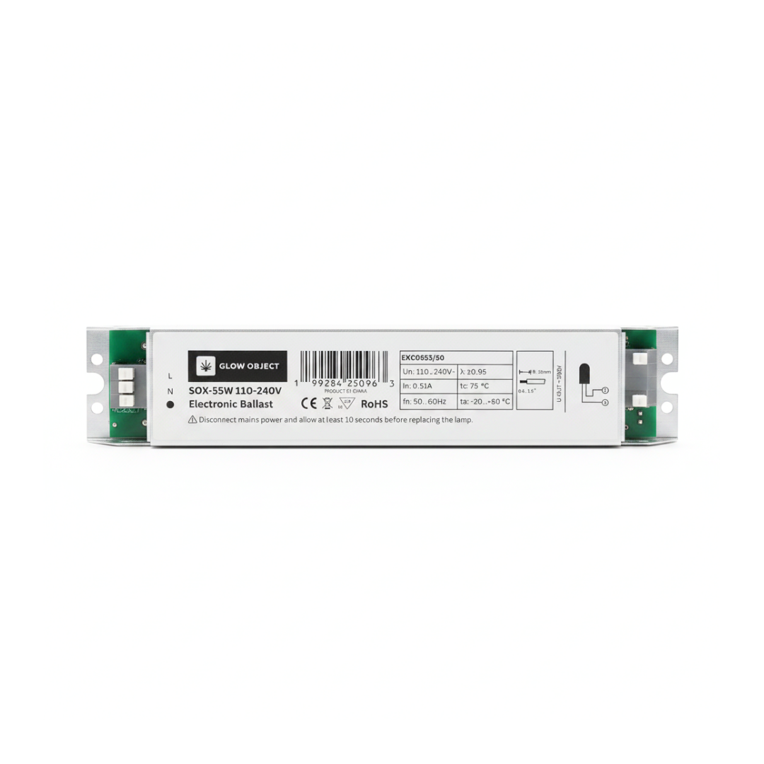 Glow Object SOX-55W Metal Electronic Ballast EXC055S – 110-240V Universal for LPS Lamps