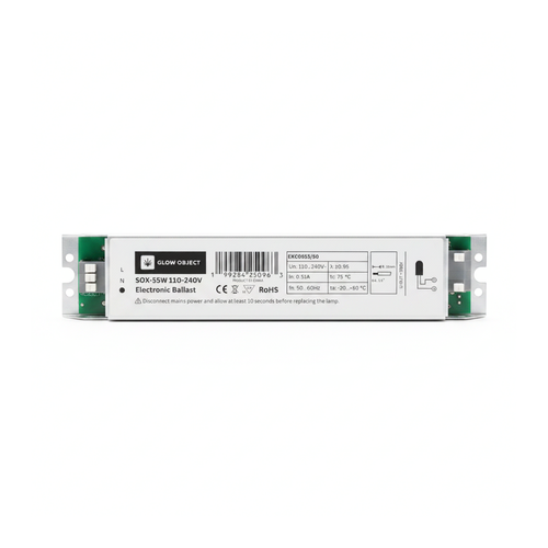 Glow Object SOX-55W Metal Electronic Ballast EXC055S – 110-240V Universal for LPS Lamps