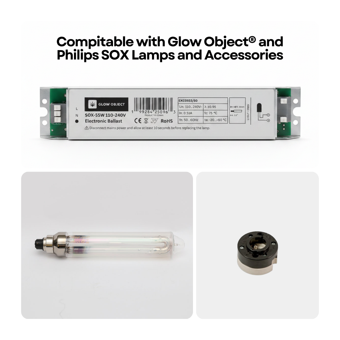 SOX-55W Electronic Ballast – Compatible with Glow Object and Philips SOX LPS Lamps and B22 Socket