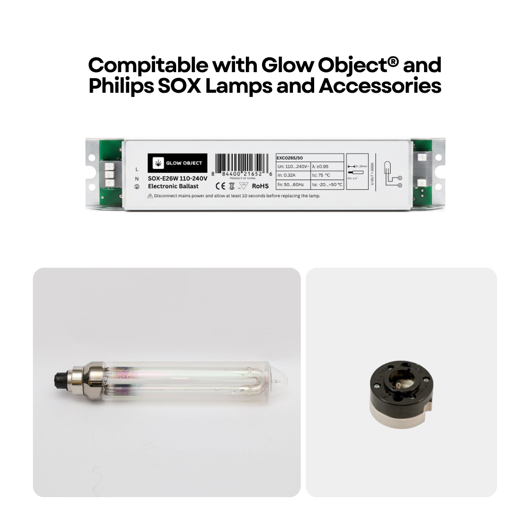 SOX-E26W Electronic Ballast – Compatible with Glow Object and Philips SOX LPS Lamps and B22 Socket