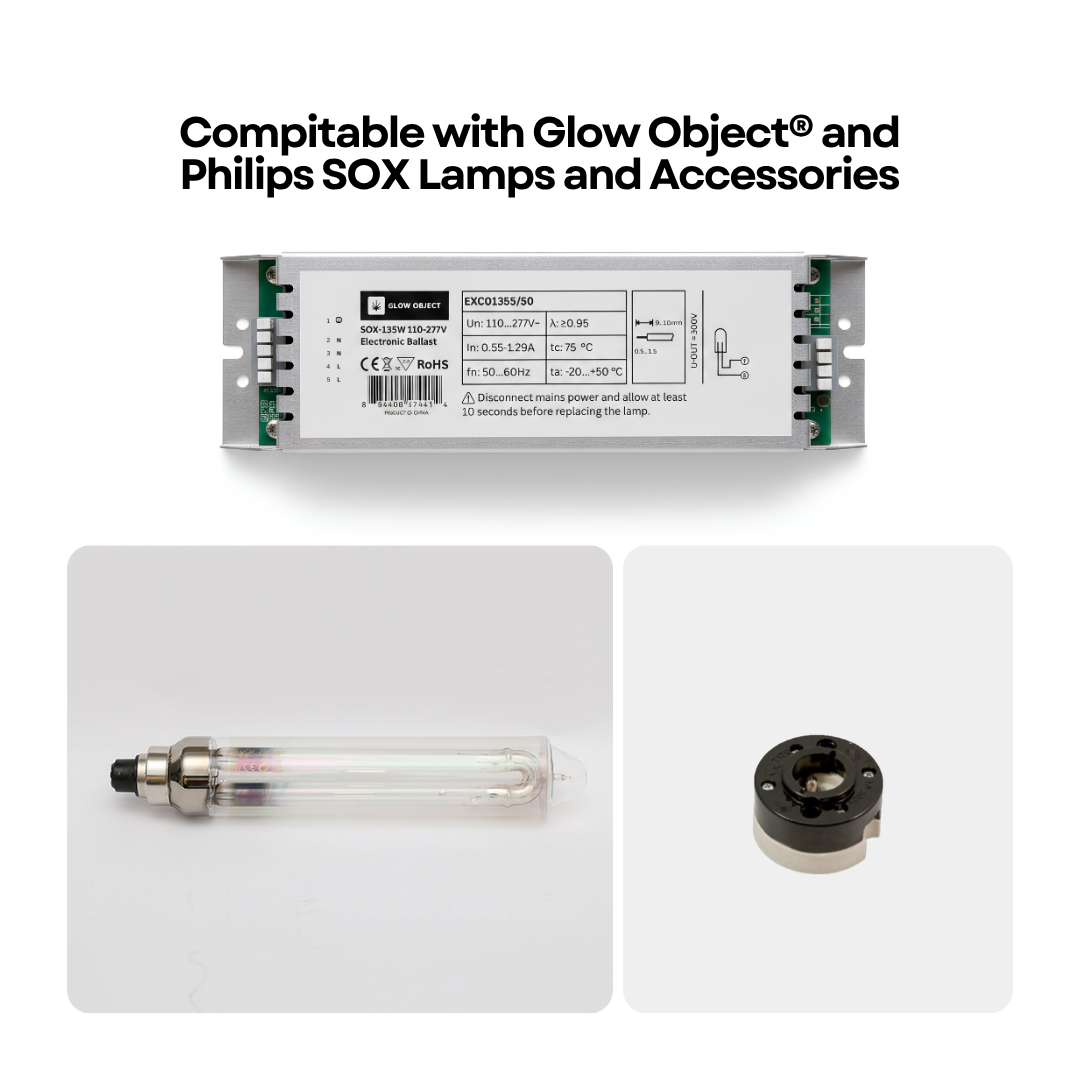 SOX-135W Electronic Ballast – Compatible with Glow Object and Philips SOX LPS Lamps and B22 Socket