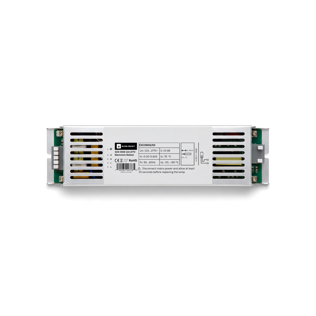 Glow Object SOX-90W Metal Electronic Ballast EXC090S – 110-277V Universal for LPS Lamps