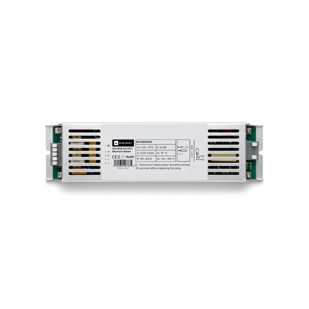 Glow Object SOX-90W Metal Electronic Ballast EXC090S – 110-277V Universal for LPS Lamps