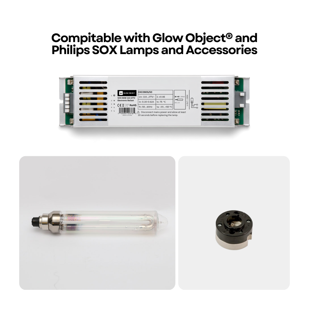 SOX-90W Electronic Ballast – Compatible with Glow Object and Philips SOX LPS Lamps and B22 Socket