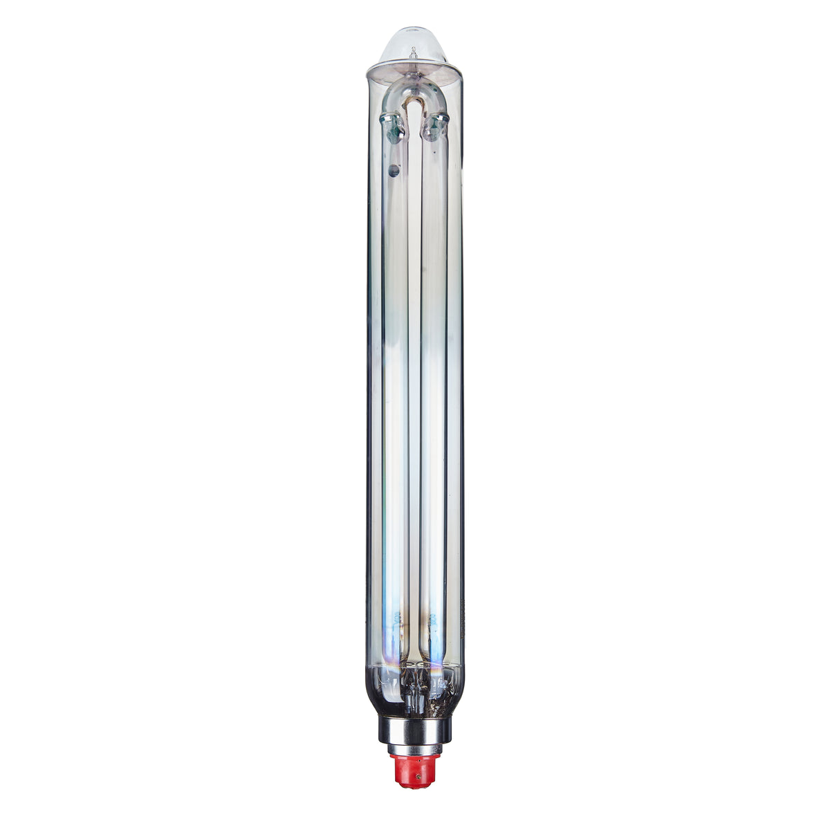Clear SOX Low Pressure Sodium light bulb 55w on a white background